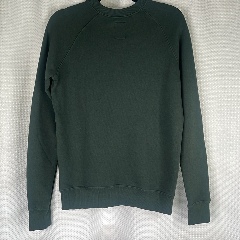 American Giant Crewneck Sweatshirt Crew Neck Fleece Cotton Green Sz XS - Picture 6 of 10